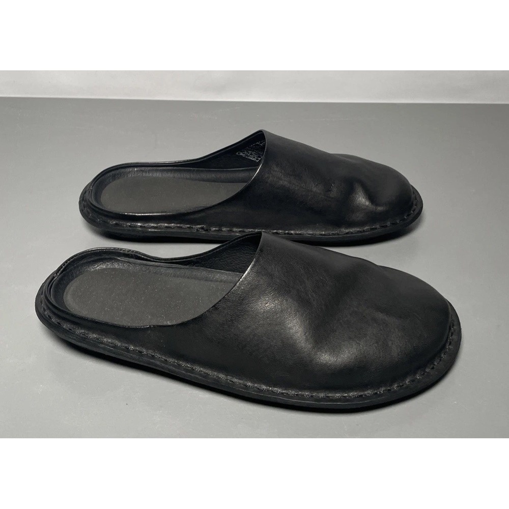 VIBAe Roma Black Slip On Loafer Mules Men's 7